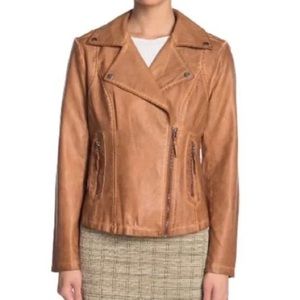 Max Studio Medium Faux Leather Jacket